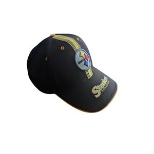 Vintage Pittsburgh Steelers Hat Cap Twins Enterprise‎ NFL Football Black Yellow
